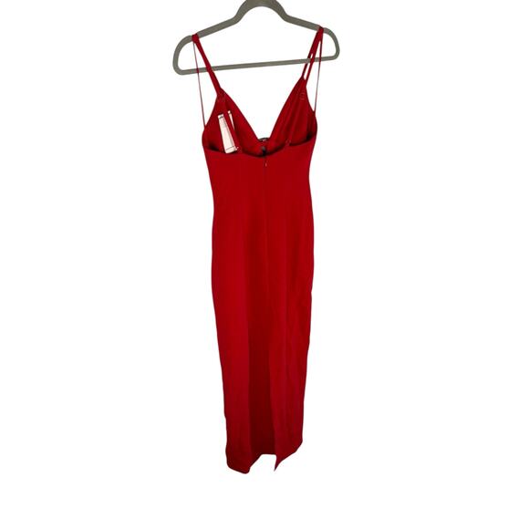 Cinq a Sept Adele Gown Maxi Bow Embellished Formal Elegant Statement Red Size 0 - Picture 8 of 11